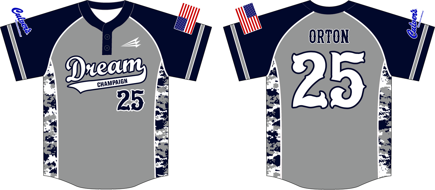 Champaign Dream Custom HexaFlex Baseball Jersey Design #J4B