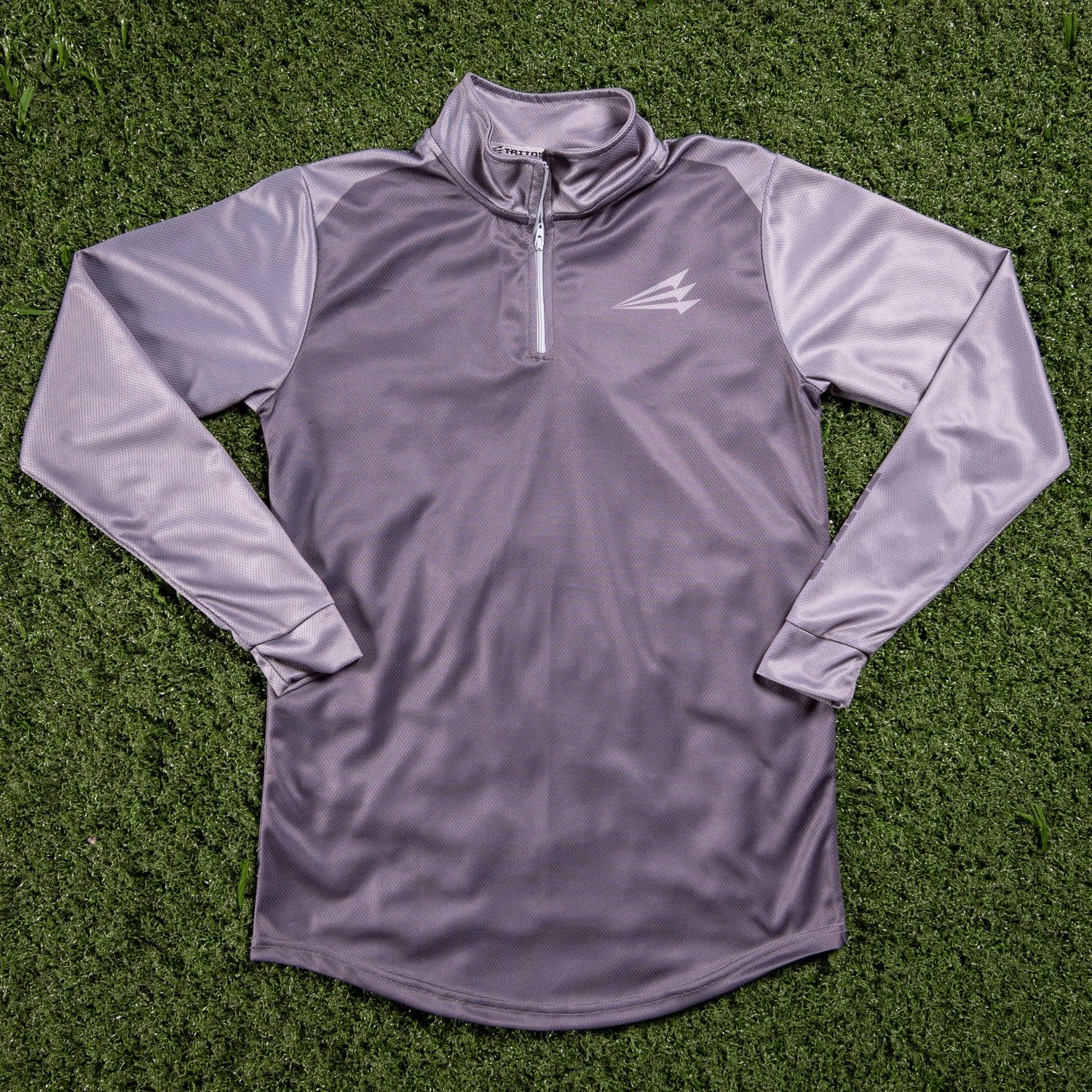 Charcoal and Gray Triton NanoZip Performance Pullover