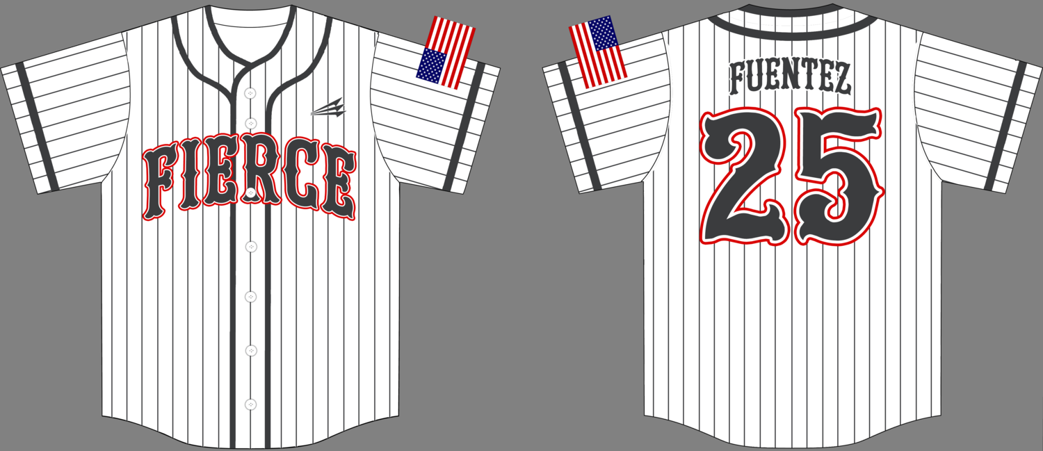 Fierce Baseball Custom NanoDri Baseball Jersey #J3
