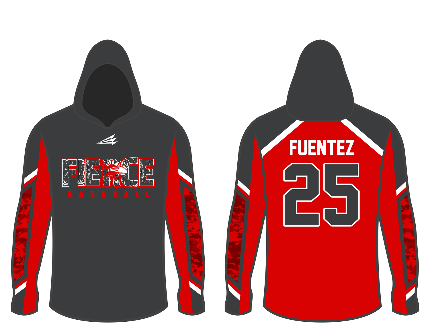 Fierce Baseball Custom Nano Hoodie #NH1B
