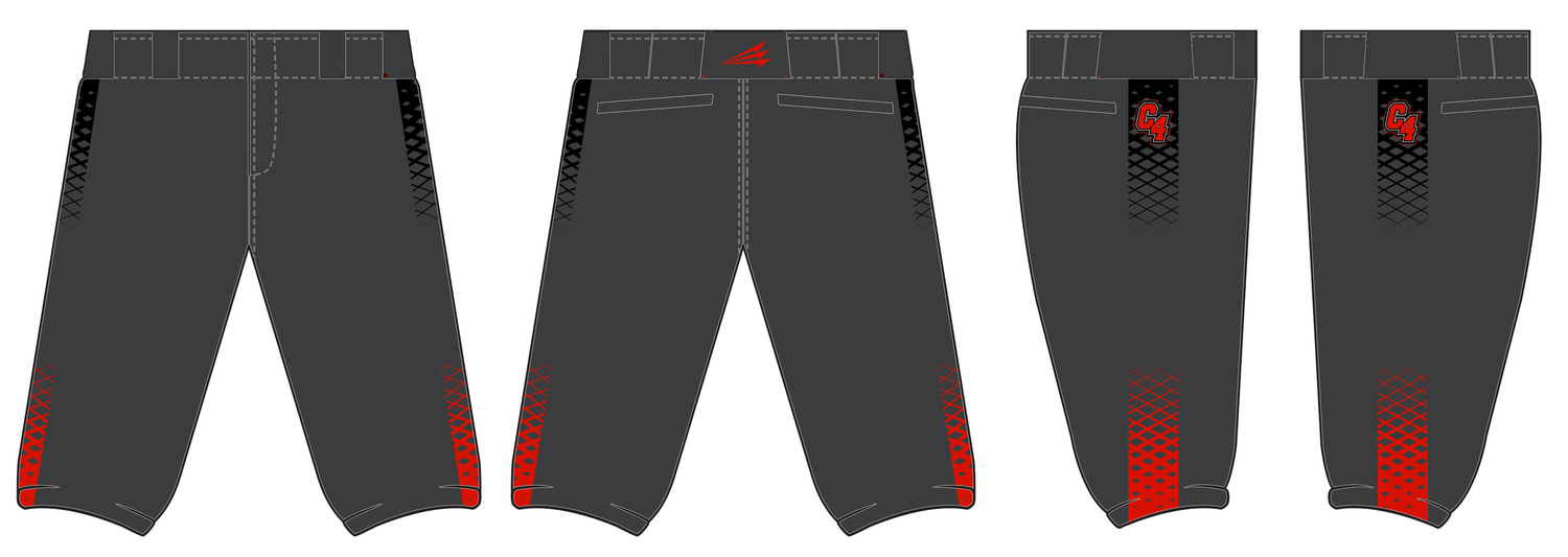 Cut4 Baseball Custom Stacheman Elite Knicker Baseball Pants #BP1B