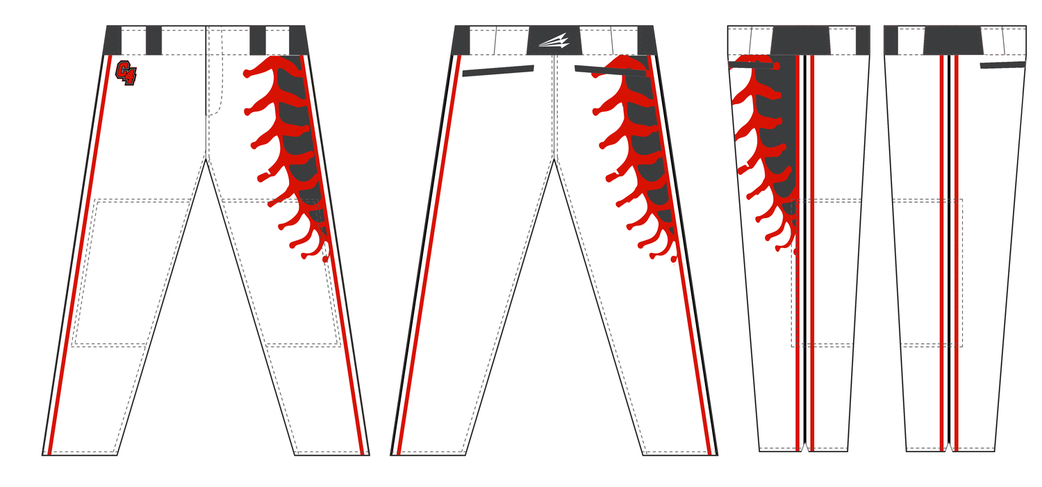Cut4 Baseball Custom Stacheman Elite Long Baseball Pants #BP2B