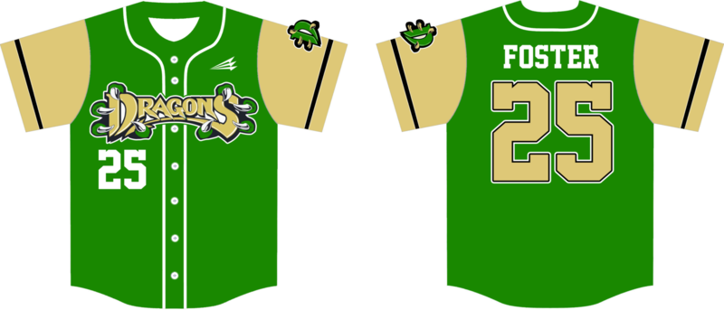 Derby Dragons Custom HexaFlex Baseball Jersey #J5b