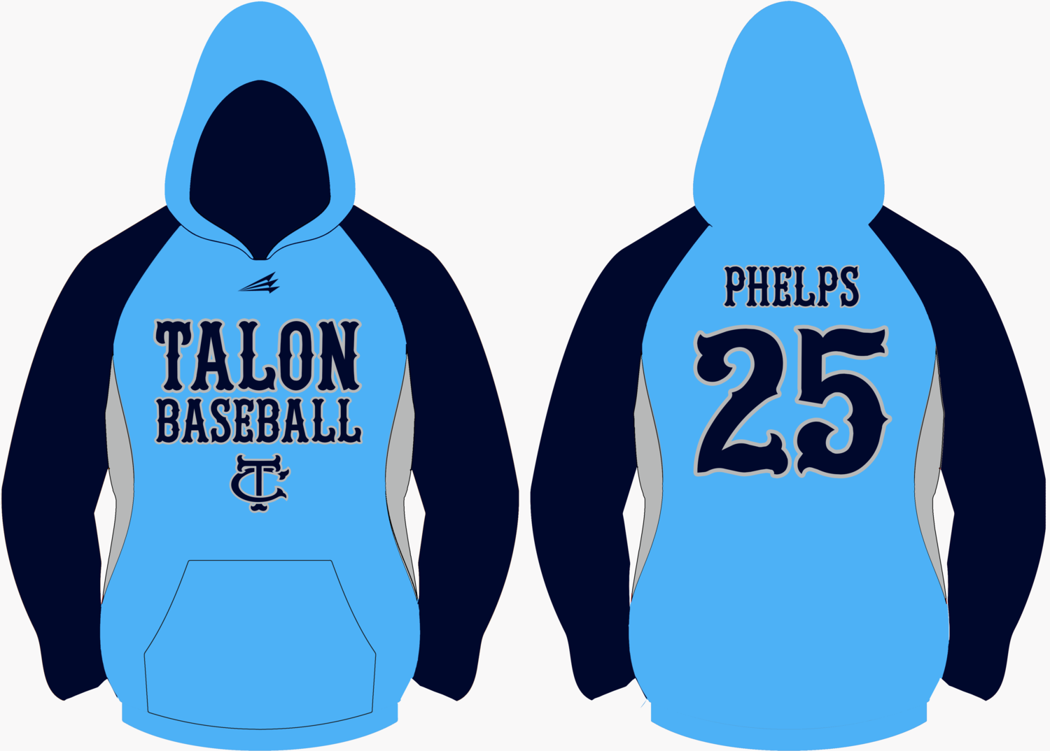Chapin Talon Baseball Custom Vulcan Hoodie #VH3