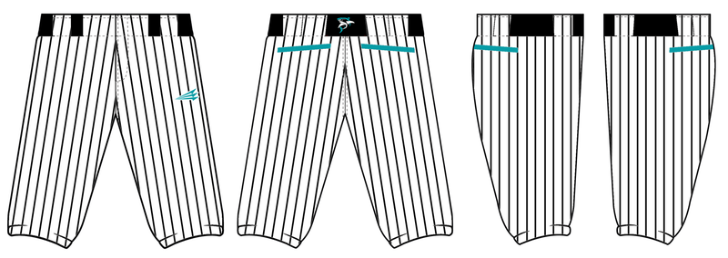 Columbus Sharks Custom Stacheman Elite Knicker Baseball Pant #BP5A