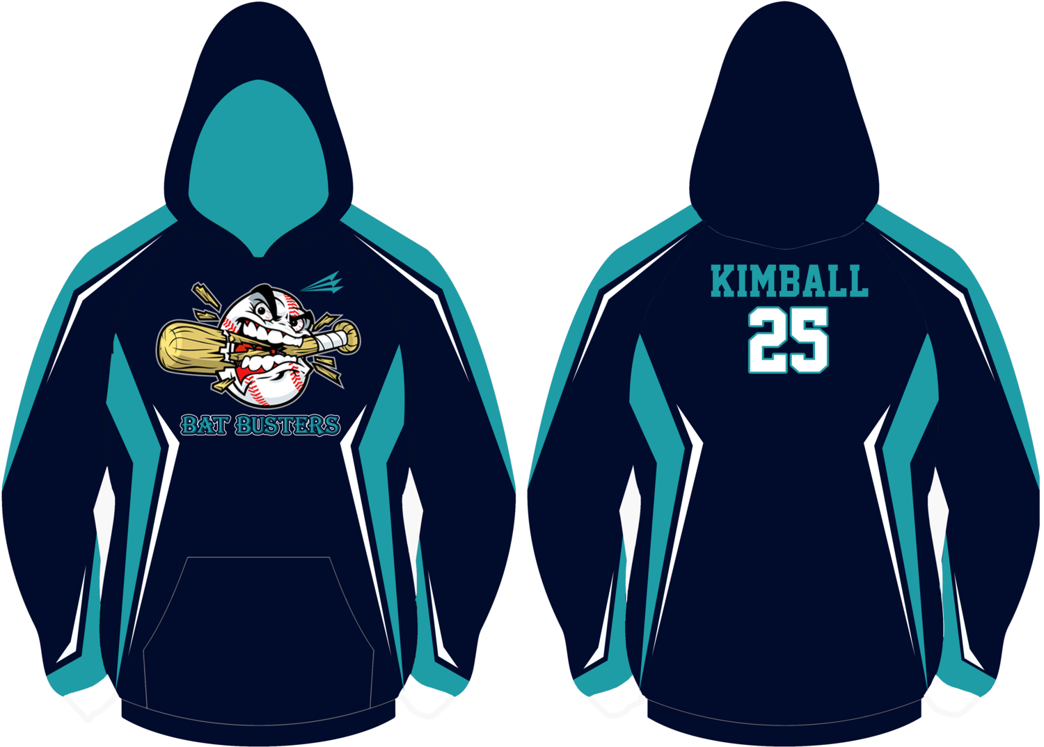 Bat Busters Baseball Custom Vulcan Hoodie #VH3