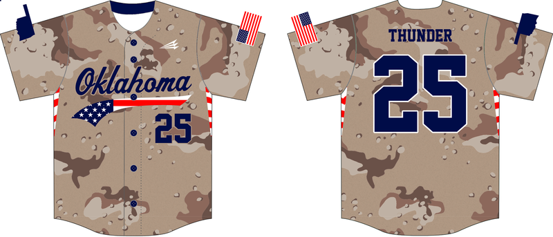Oklahoma Thunder Custom NanoDri Baseball Jersey #J6E