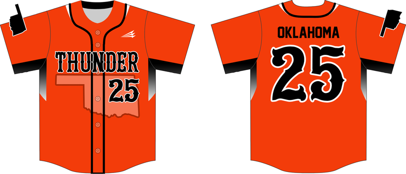 Oklahoma Thunder Custom NanoDri Baseball Jersey #J4H