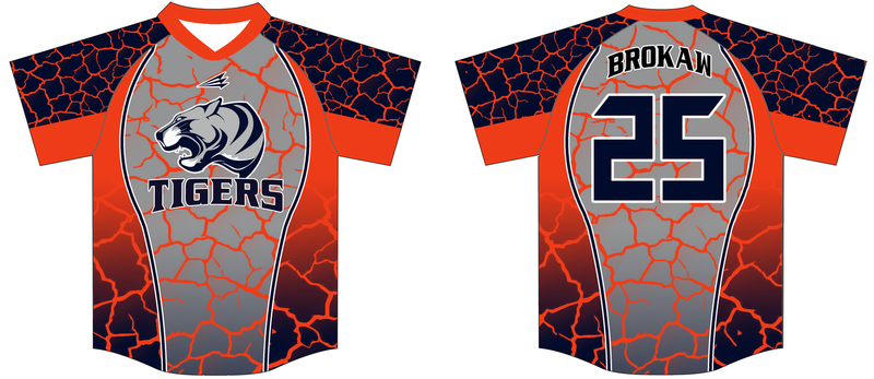 Tiger Travel Baseball Custom NanoDri Jersey #J1