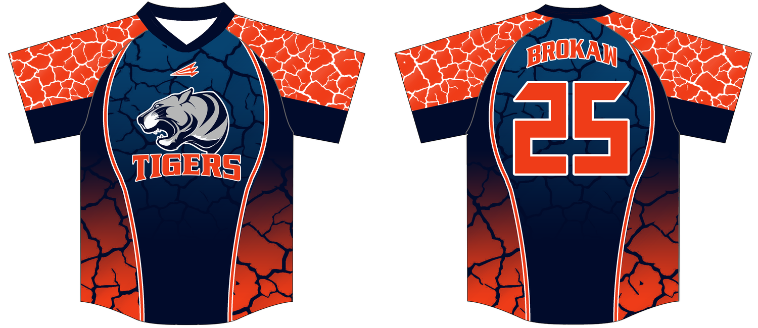 Tiger Travel Baseball Custom NanoDri Jersey #J2