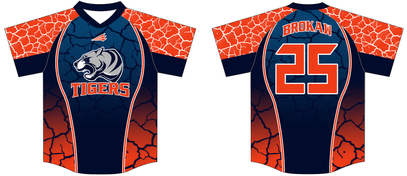 Tiger Travel Baseball Custom NanoDri Jersey #J2