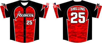 Carroll Rebels Custom NanoDri Baseball Jersey Design #4B