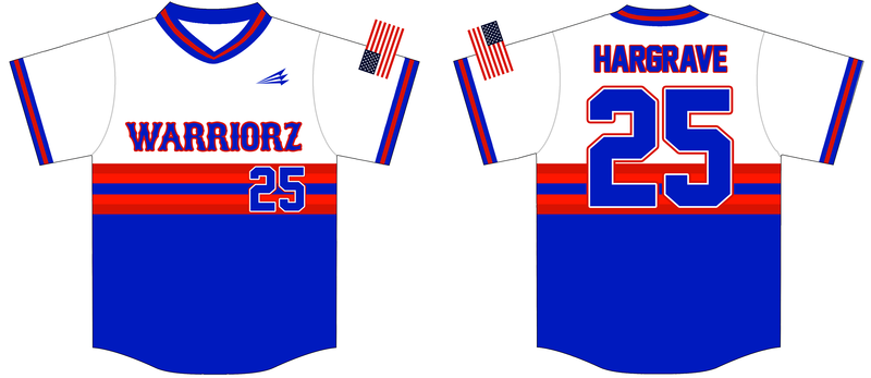 Warriorz (Max Sports) Custom Nanodri Baseball Jersey #J2