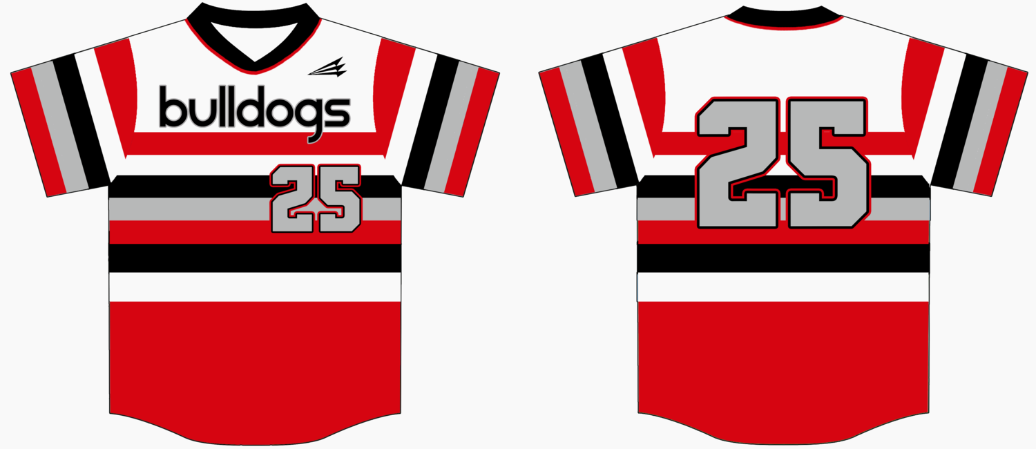 MC Bulldogs Custom HexaFlex Baseball Jersey Design #J1D