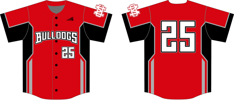 MC Bulldogs Custom HexaFlex Baseball Jersey Design #J2B