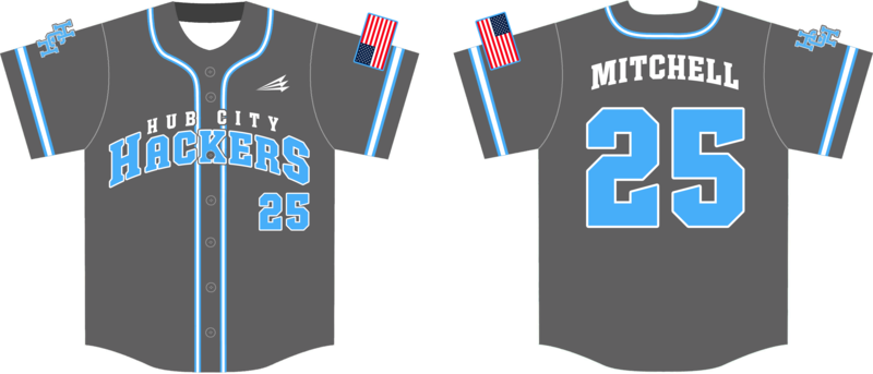 Hub City Hackers Custom HexaFlex Baseball Jersey #J10d