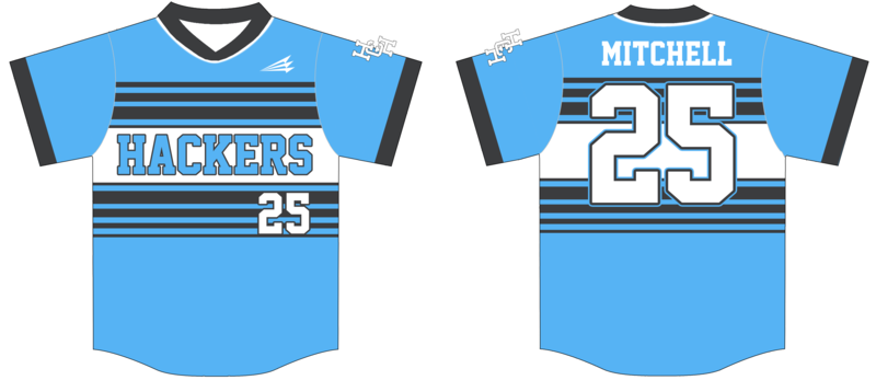 Hub City Hackers Custom HexaFlex Baseball Jersey #J11b
