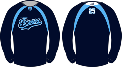 St. Louis Bears Baseball Custom Vulcan Pullover Design #VP1