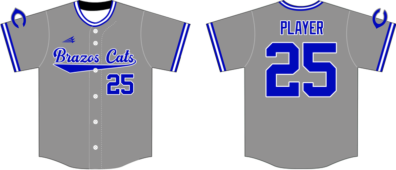 Brazos Cats Custom HexaFlex Baseball Jersey #J5D