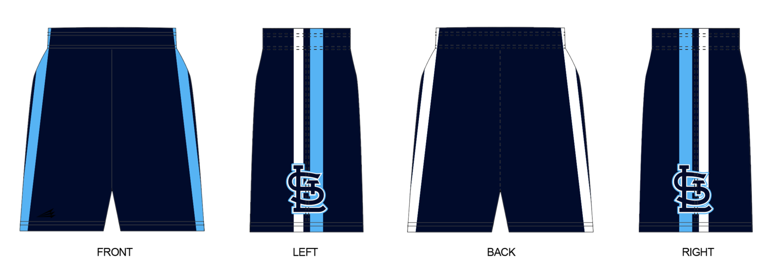 St. Louis Bears Baseball Custom Revolution Shorts Design #RV2