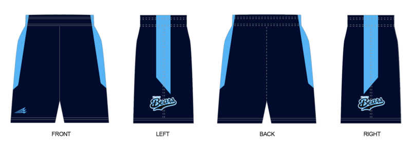 St. Louis Bears Baseball Custom Revolution Shorts Design #RV3