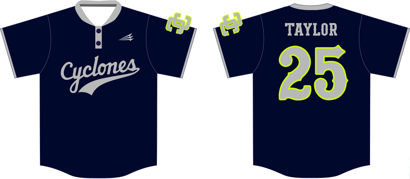 Centex Cyclones Custom Nanodri Baseball Jersey #J11