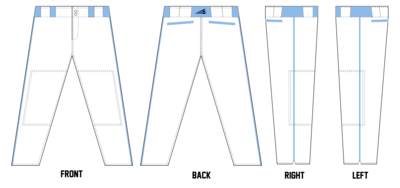Michigan Dawgs Custom Stacheman Elite Long Pant #BP3A