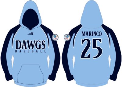 Michigan Dawgs Baseball Custom Vulcan Hoodie #VH1B