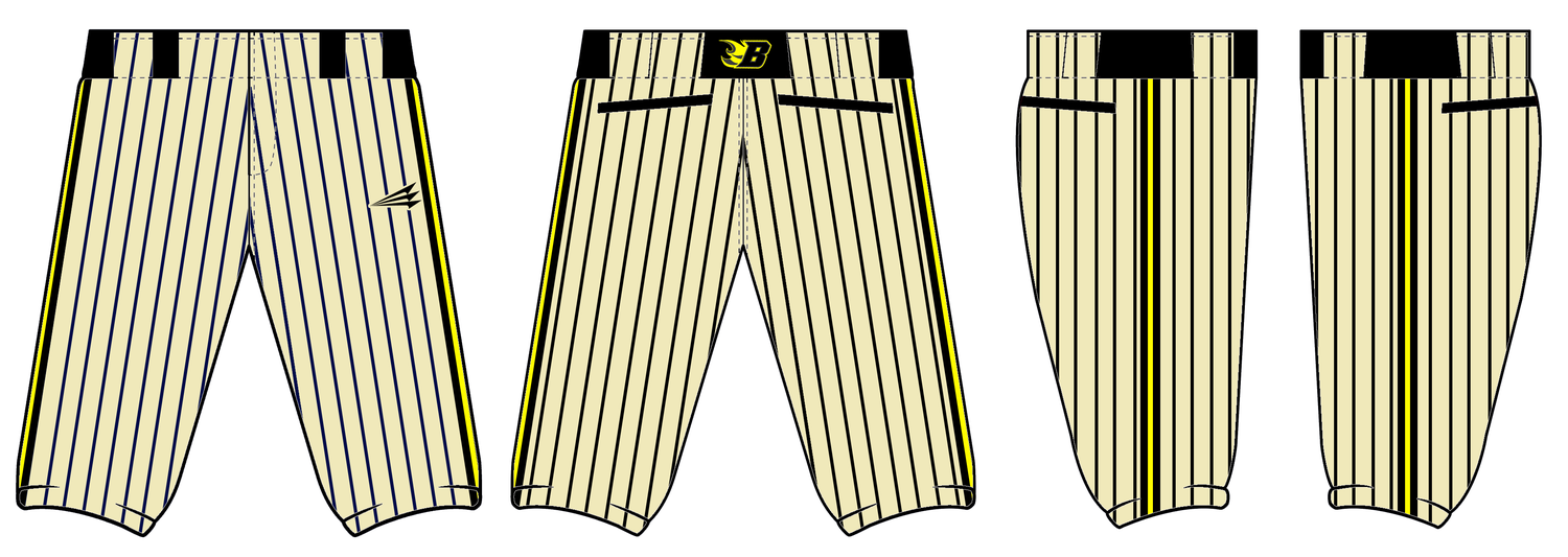 Colorado Burn Custom Knicker Baseball Pants #BP2