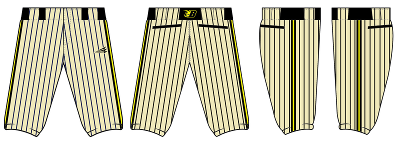 Colorado Burn Custom Knicker Baseball Pants #BP2