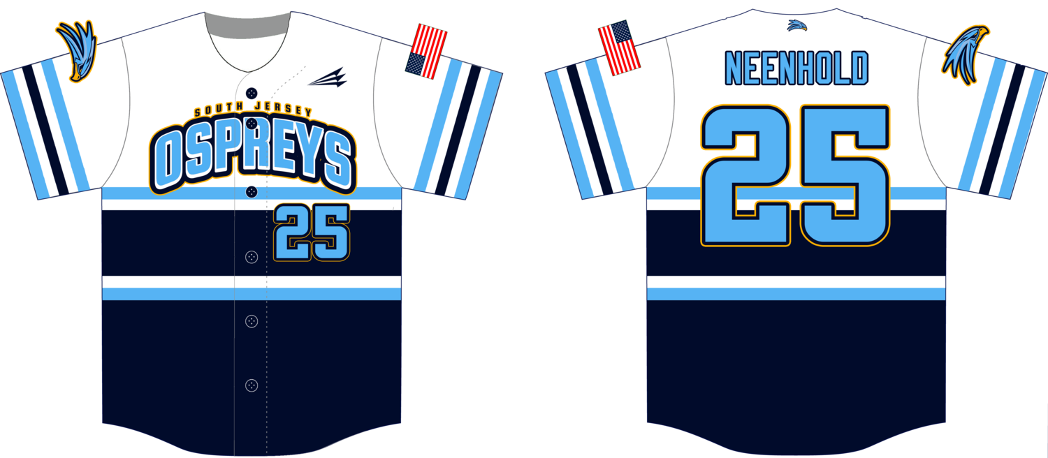 South Jersey Ospreys Custom HexaFlex Baseball Jersey #J9D