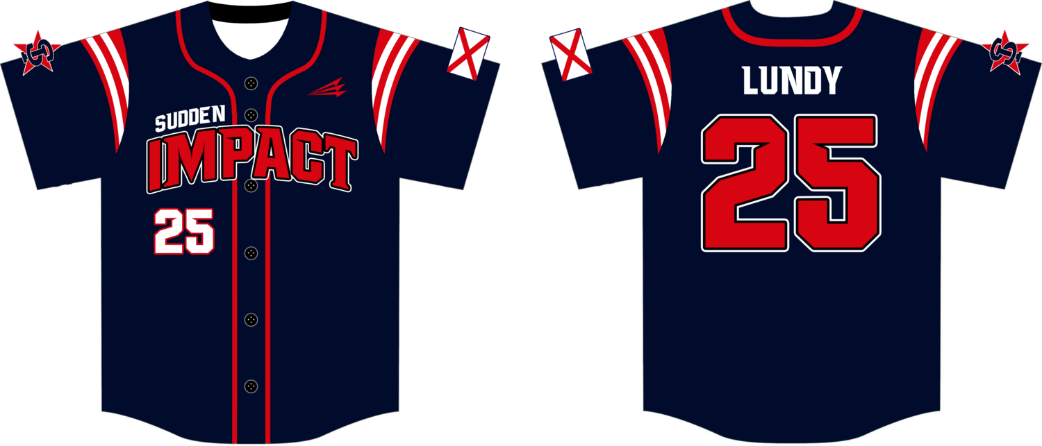 Sudden Impact Custom HexaFlex Baseball Jersey #7B