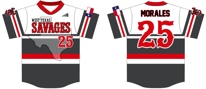 West Texas Savages Custom HexaFlex Baseball Jersey #J3