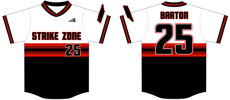 Strike Zone Academy Select 12U Custom Hexaflex Baseball Jersey #J4D