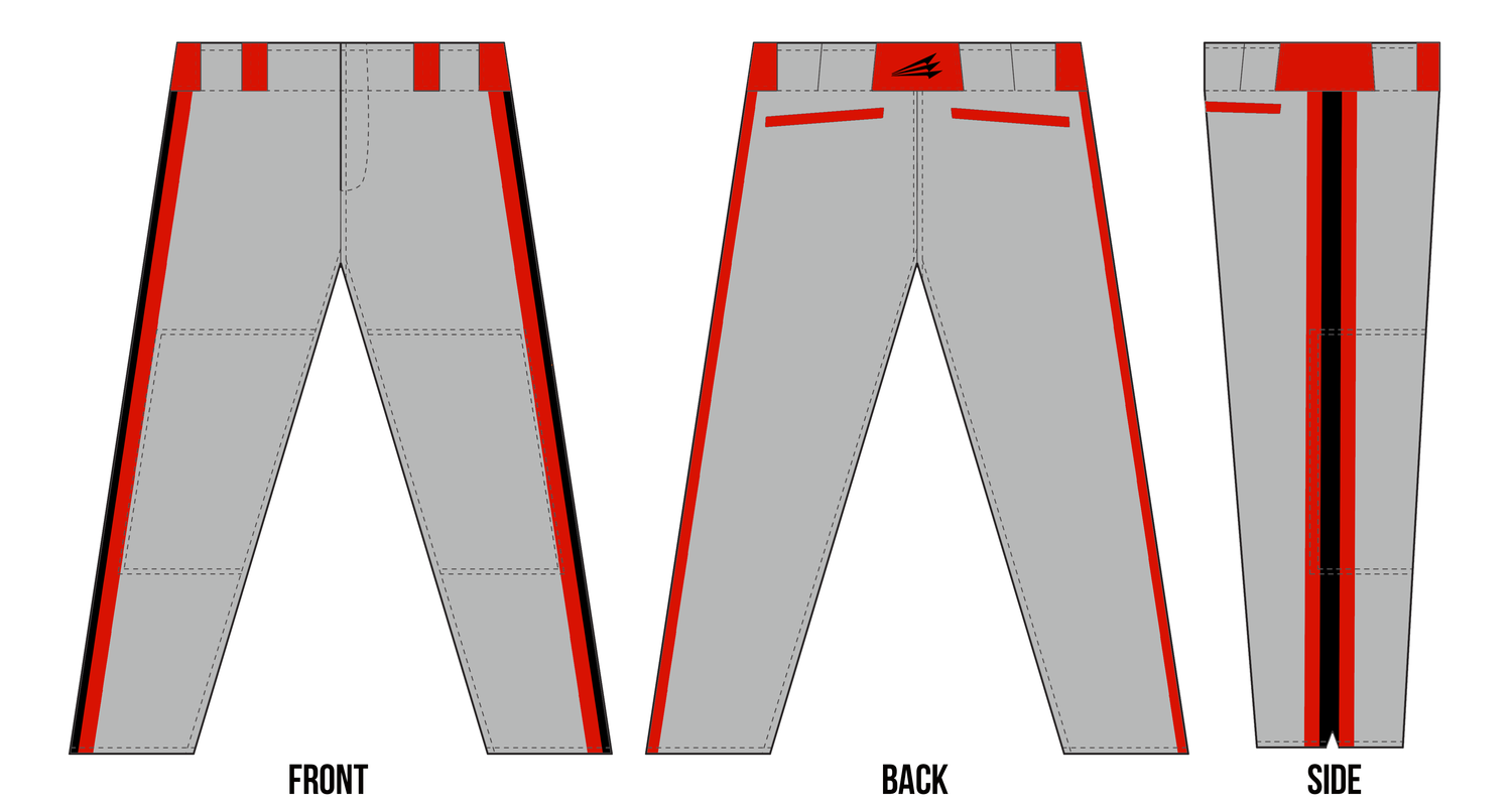 Strike Zone Academy Select 12U Custom Stacheman Elite Long Baseball Pants #BP2B