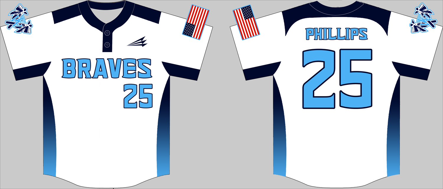 EWA Braves Custom Hexaflex Baseball Jersey #J7C
