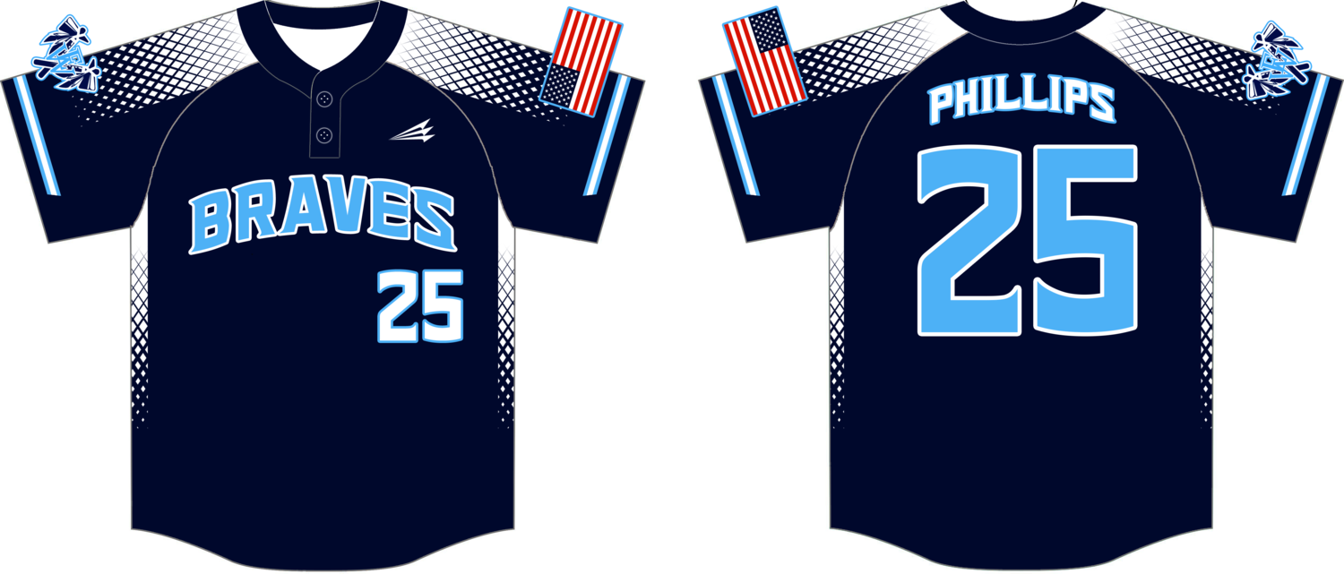 EWA Braves Custom Hexaflex Baseball Jersey #J8D