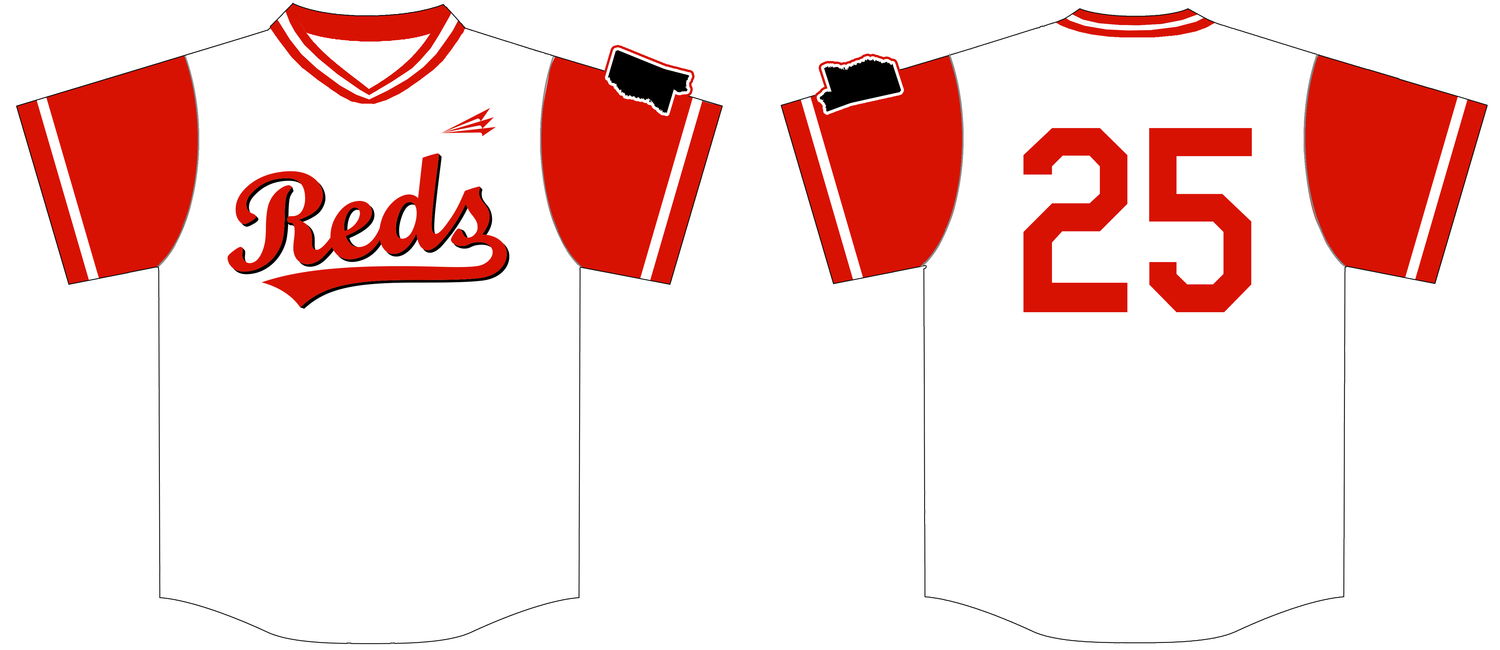 CBA Reds Custom Nanodri Baseball Jersey #J4B