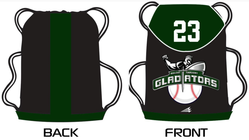 Hialeah Gardens Gladiators Custom Drawstring Bag