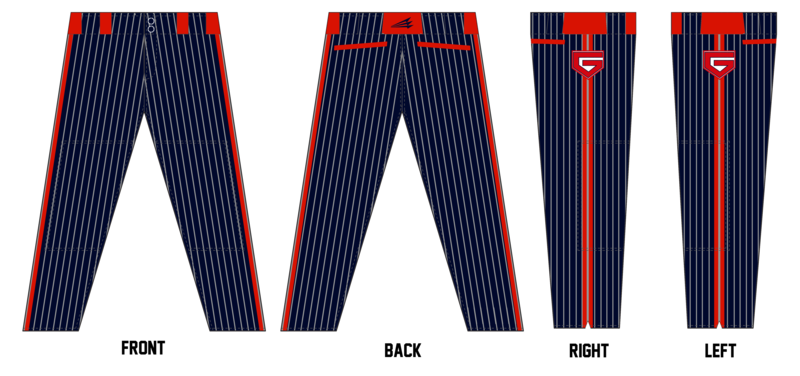 WTX Gunners Custom Stacheman Elite Long Baseball Pants #BP4B