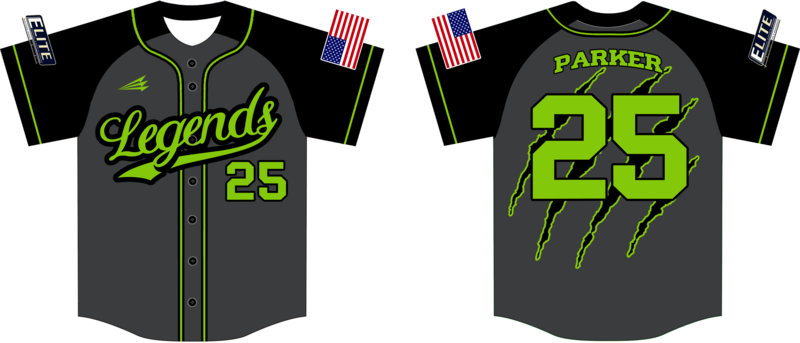 Legends Baseball Club Custom HexaFlex Jersey #J5c