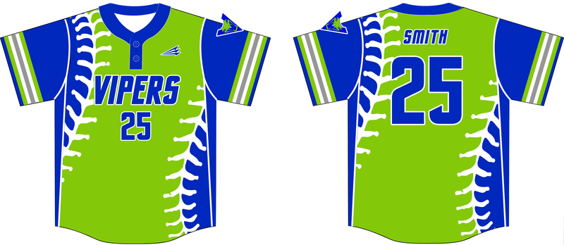 Vipers (Shirk) Custom HexaFlex Baseball Jersey #J8