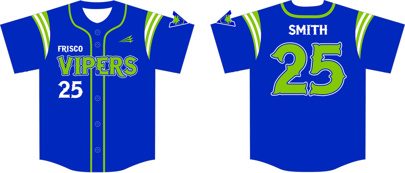 Vipers (Shirk) Custom HexaFlex Baseball Jersey #J11