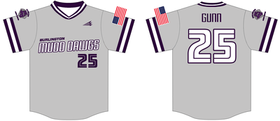Burlington Mudd Dawgs Custom HexaFlex Baseball Jersey #J10e