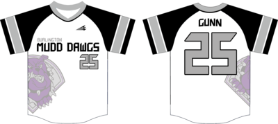 Burlington Mudd Dawgs Custom HexaFlex Baseball Jersey #J13c