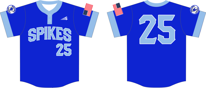 Salina Spikes Custom HexaFlex Baseball Jersey #J10d