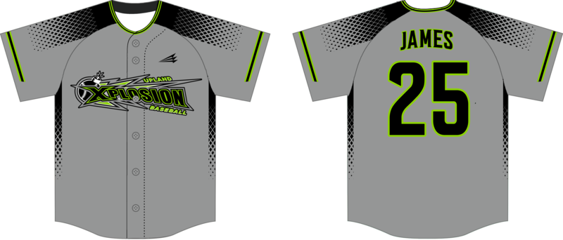 Upland Xplosion Custom Hexaflex Baseball Jersey #J1