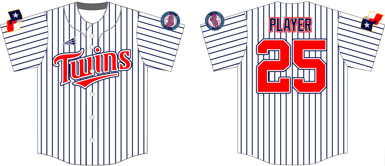 Arlington Twins Custom HexaFlex Baseball Jersey #2