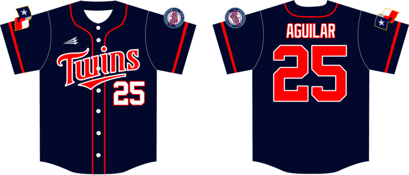 Arlington Twins Custom HexaFlex Baseball Jersey #1