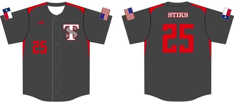 Texas Stiks Custom NanoDri Baseball Jersey #J7